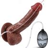 Realistischer Squirting-Dildo, ejakulierender Penis mit starkem Saugnapf für freihändiges Spielen, weicher Dildo für Frauen, G-Punkt- und Anal-Prostata-Spielzeug