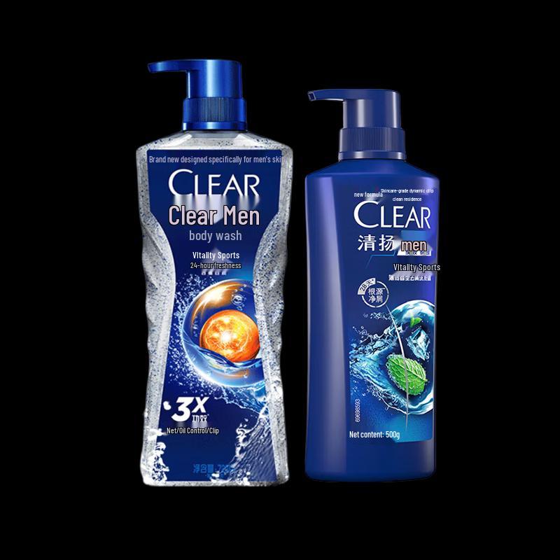 

Clear Men Active Sport Oil Control Shower Gel & Anti-Dandruff Shampoo Set