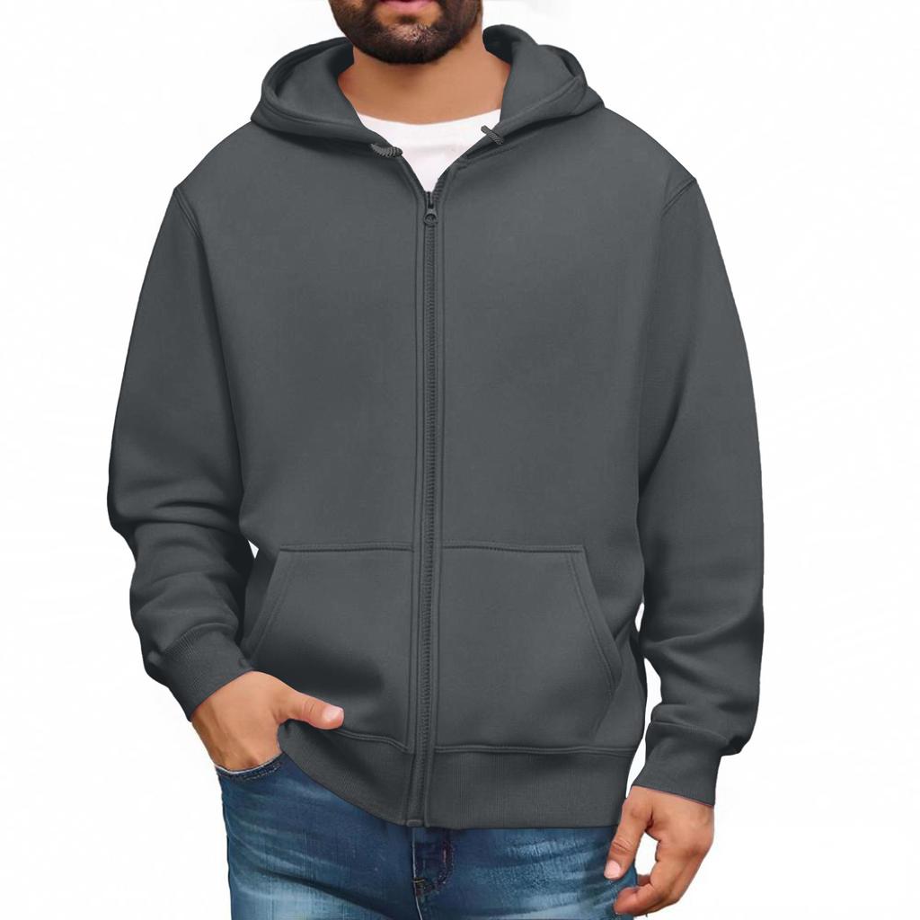 Men Full Zip Up Sweatshirts Long Sleeve Pullover Tops Casual And Tall Jackets With Pockets