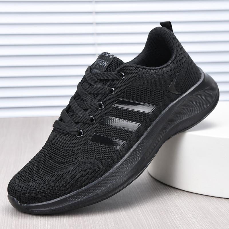 Men's Shoes Autumn New Mesh Breathable Running Shoes Fashionable Versatile Sports Shoes Soft Sole Lightweight Men's Casual Shoes