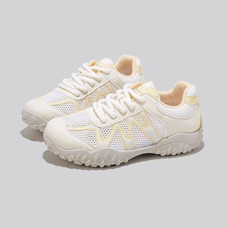 Popular super fire breathable mesh sports moral training shoes women's 2025 summer new versatile casual little white women's shoes