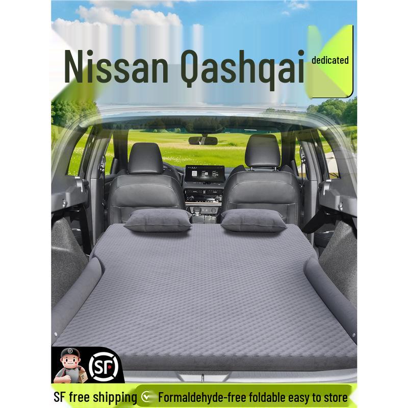 Fits 25 Nissan Qashqai models: inflatable car mattresses, trunk beds, and rear seat sleeping mats.