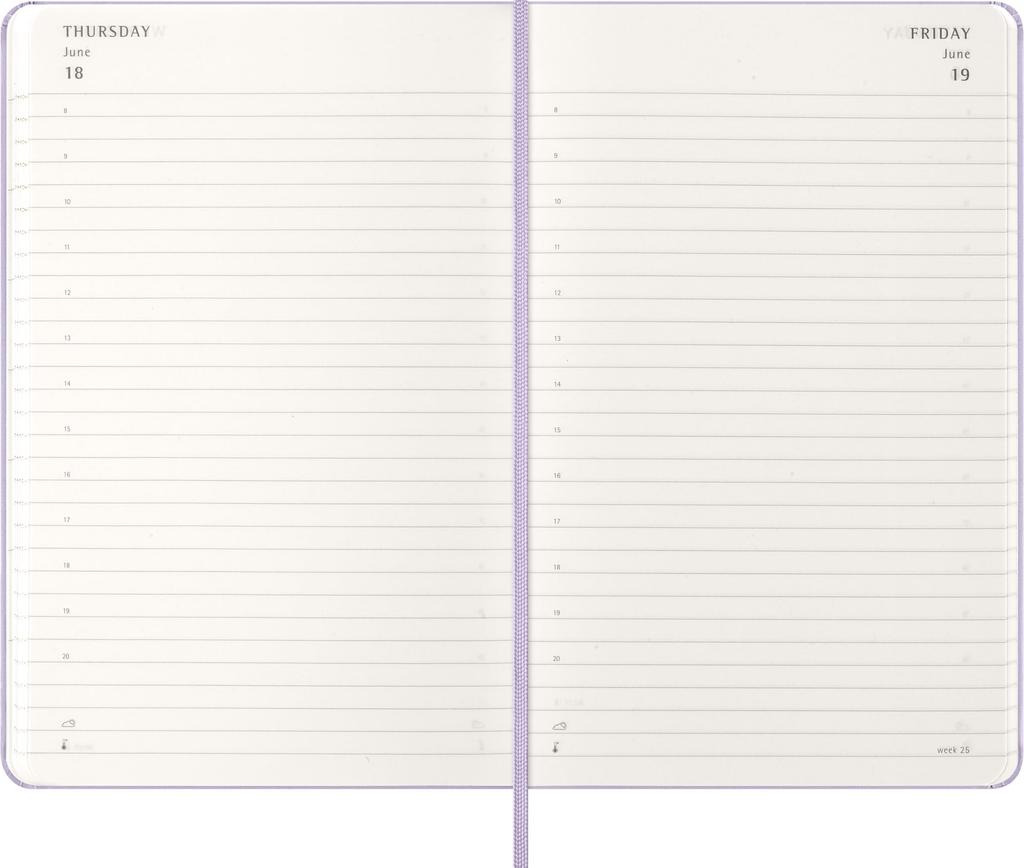 Moleskine 2026 Daily January Large Size x Pastel DHH1812DC3Y26 Planner, 12-Month Diary, Start, (13cm 21cm), Hardcover, Lilac,