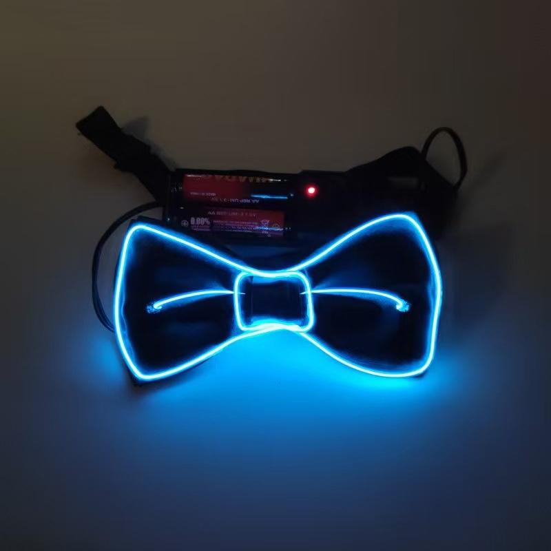 Glowing Butterfly Knot Suitable For Christmas Party Led Glowing Bow Tie Performance Props Festive Costumes Special Use