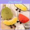 Adorable Cartoon Style Plush Fruit Toy Watermelon Cantaloupe Durian Bitter Melon For Couch Decor And Cozy Pillows