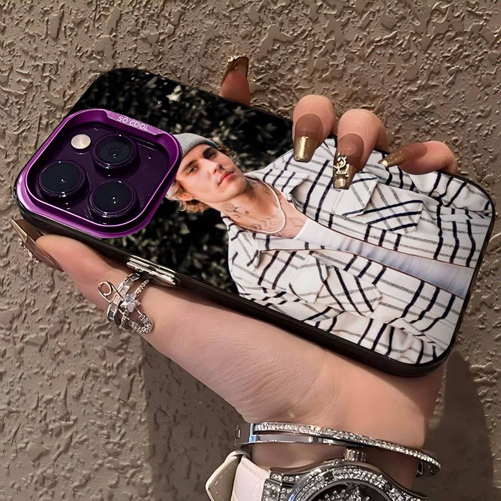 Sänger Justin B-Bieber Handyhüllen Für IPhone 17 16 15 14 13 12 11 Plus Pro Max Bunte Hülle