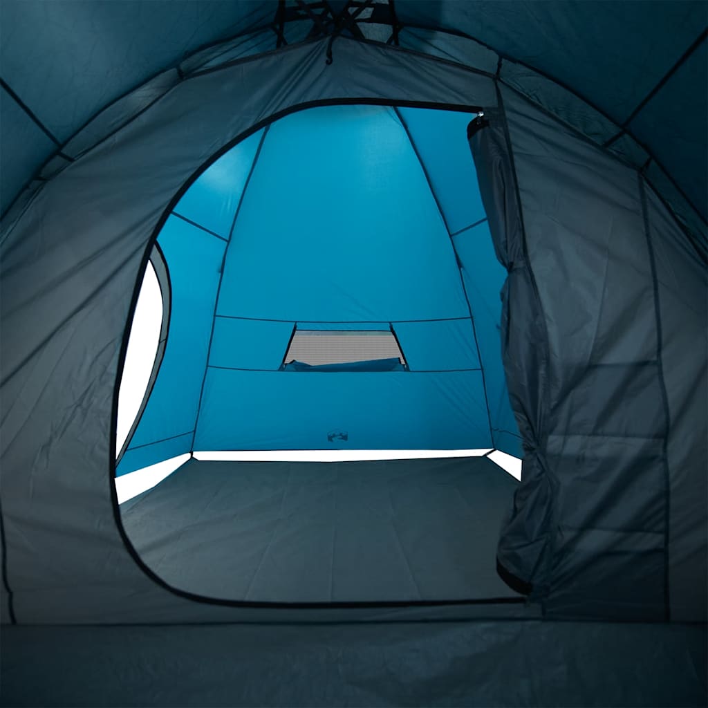 8 Person Camping Tent Blue Waterproof