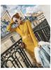 Autumn/Winter 2025 High-Neck Knit Wool Split Dress