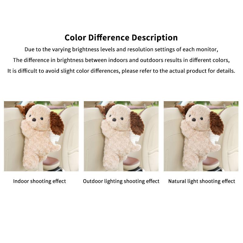 Universal Car Tissue Hanger Doll Cute Creative Hanging Tissue Holder Plush Vehicle Tissue Case Paper Box