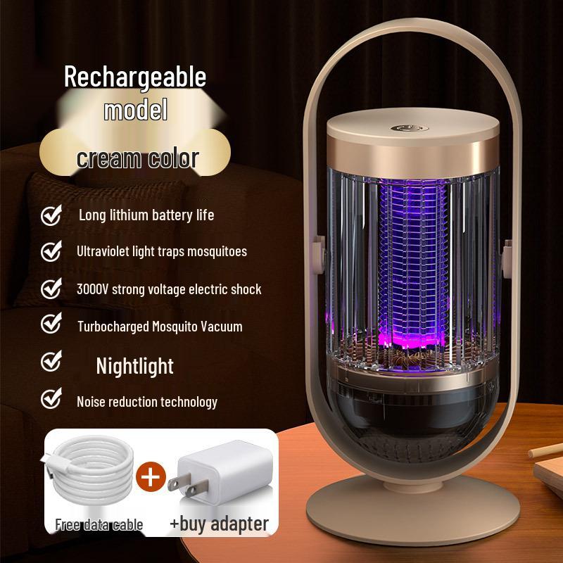 Rechargeable USB Mosquito Repellent Lamp with Purple Light and Electric Shock
