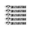 DEVENTORZ Infiniti Car Horn Logo Sticker Car Logo Decoration Sticker Set of 5 3D