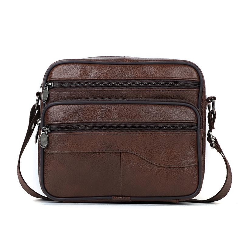 Men's Genuine Leather European Business Crossbody Shoulder Bag