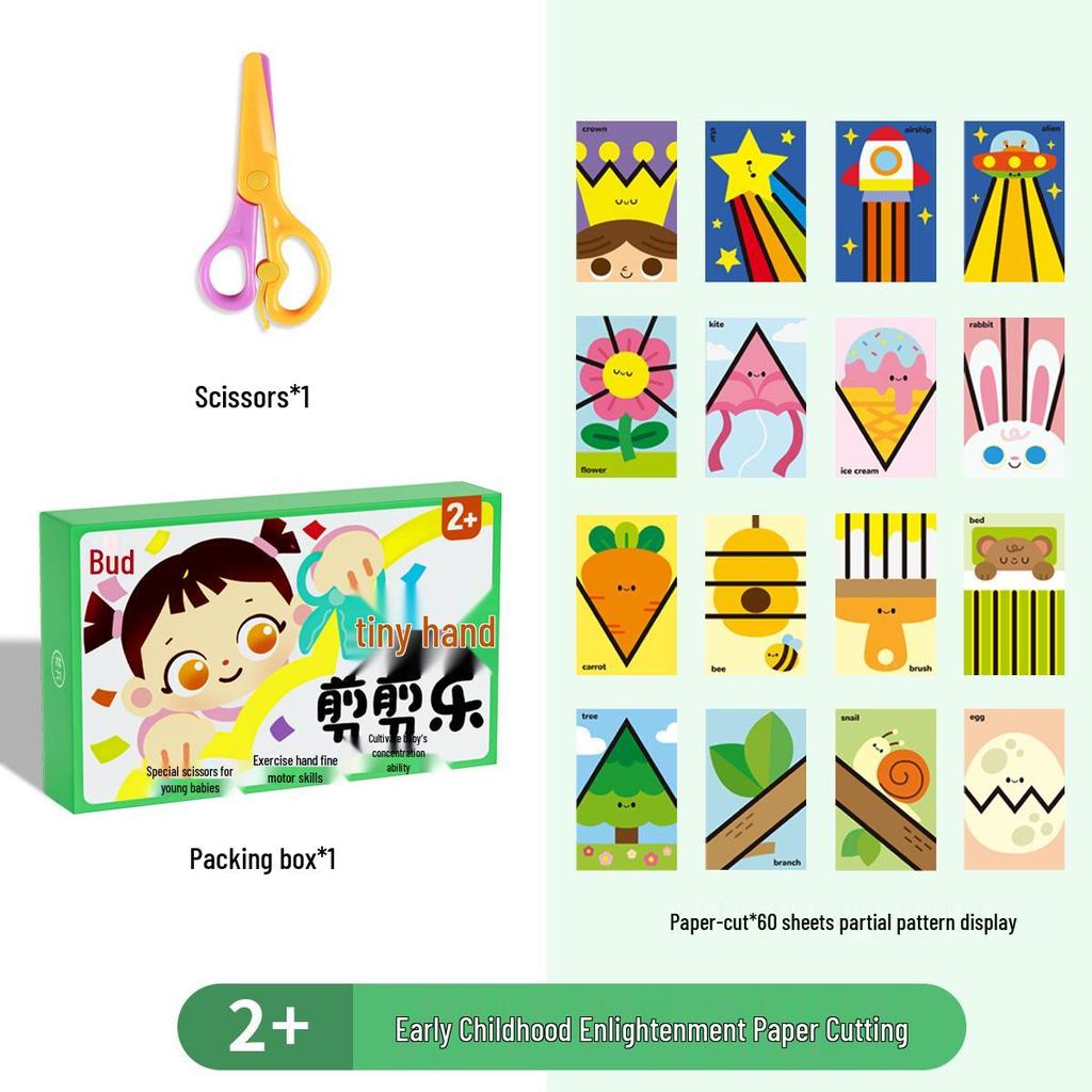 Bastelset für Kinder zum Papierschneiden: Bildungsspaß für die frühe Kindheit, Kindergarten-Bastelmaterialien