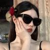 Retro Cat Eye Sunglasses Women Fashion Luxury Original Designer Sun Glasses Lady Vintage Reflective Lens Gafas De Sol UV400