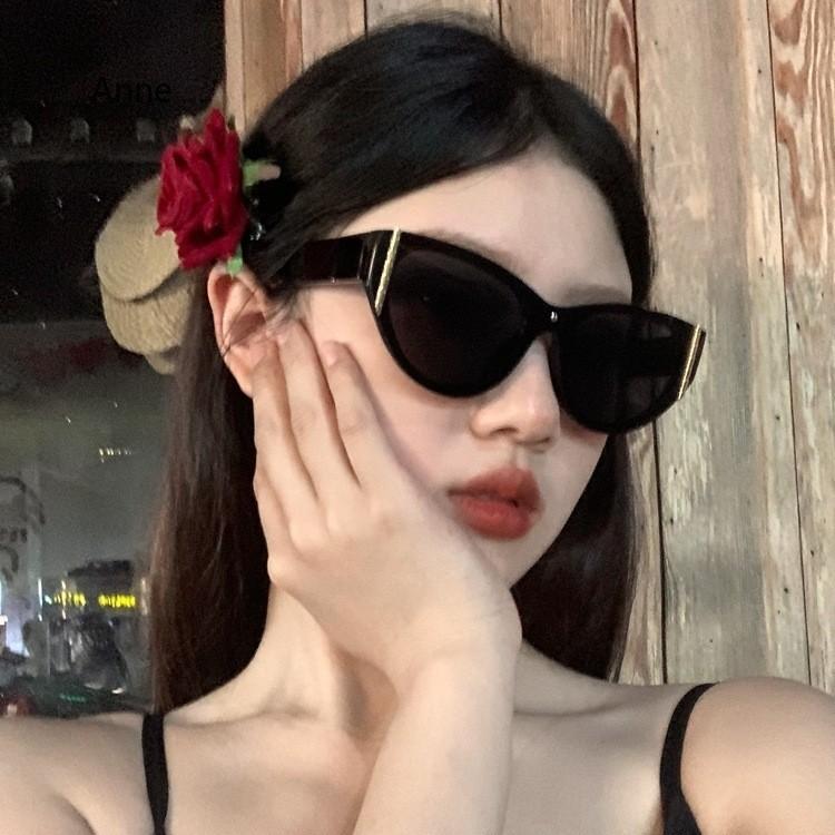Retro Cat Eye Sunglasses Women Fashion Luxury Original Designer Sun Glasses Lady Vintage Reflective Lens Gafas De Sol UV400