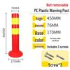 Reflective Steel Anti-Collision Parking Post with Lock
