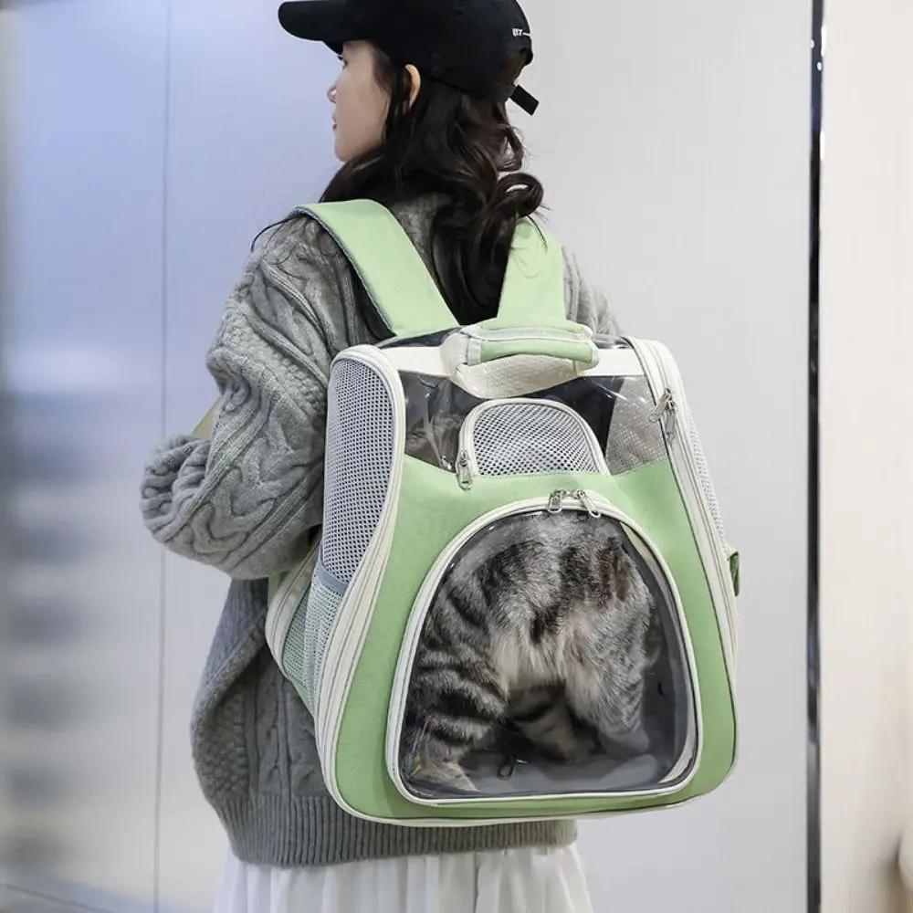 Portable Large Capacity Pet Carry Backpack Foul-proof Waterproof Cat Carrier Bag Foldable Pet Backpack Bag Outdoor