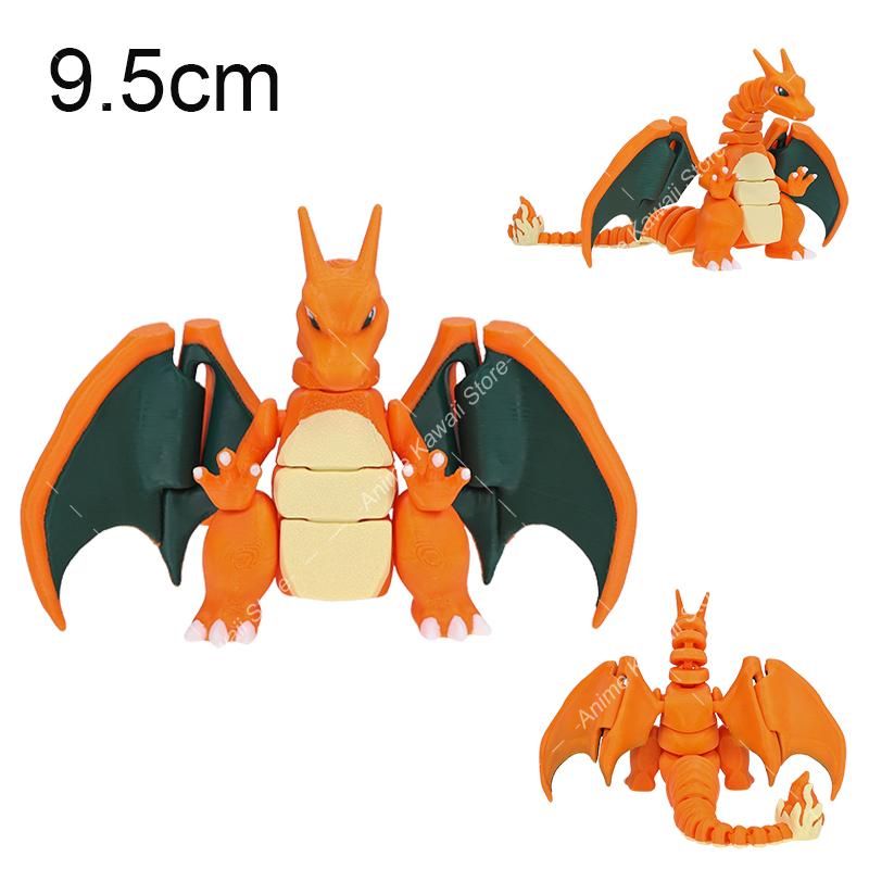 Charizard Xy Action Figure 3D Printed Gliscor Magikarp Morpeko Gengar Cartoon Character Desktop Statue Collectible Toy