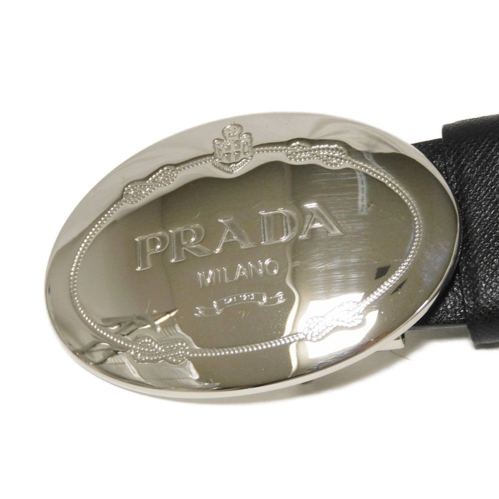 Used 11569 Sapphire Reversible 1.4" 2C5949 7966 Rotating Calfskin Black Navy Logo Buckle Nero Men's from Japan AUTHENTIC