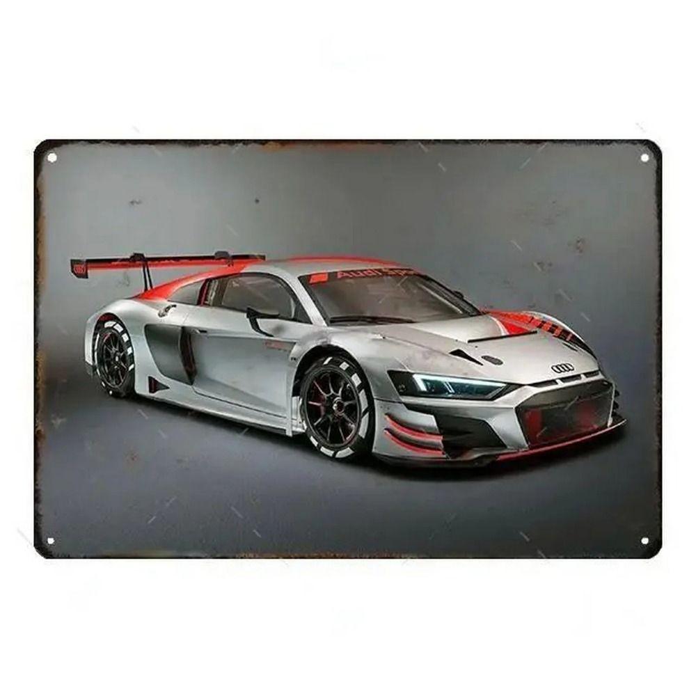 Kovová nástěnná cedule Bar v garáži, Dekorativní plaketa do interiéru auta 20x30cm