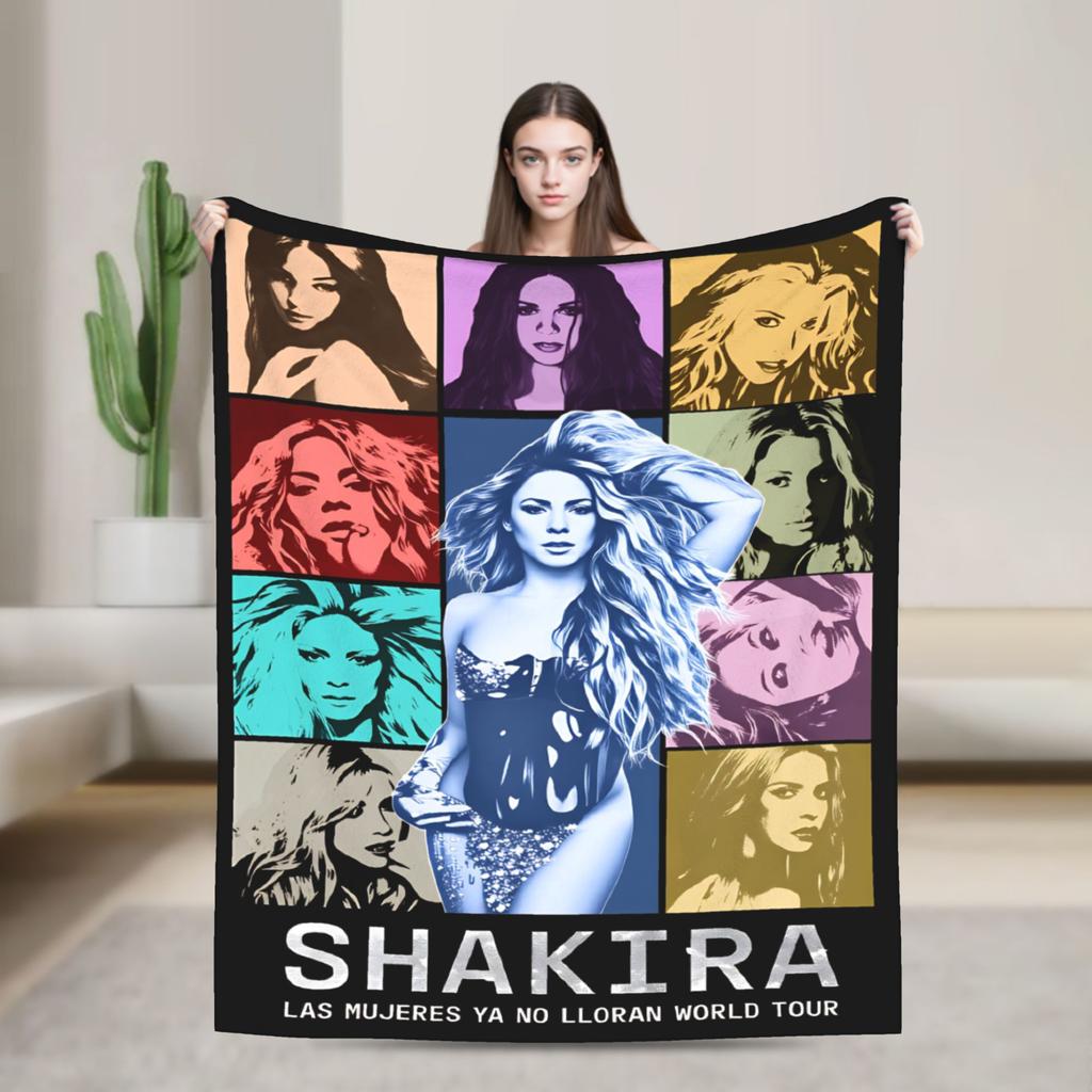 Shakira Decke Qualität Super Warm Sängerin Pop Bettwäsche Überwürfe Frühling Dekorativ Couch Sessel Sofa Bett Ästhetisch Tagesdecke