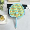 Colourful Weaving Fan Hand-cranked Craft Fan Portable Handheld Fan  Home Decor