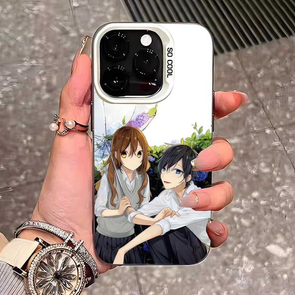 Anime Horimiya Phone Case For IPhone 17 Pro Max 16 Pro Max 15 14 13 11 12 Mini Xs X Xr 7 8 Plus Se Color Silver Cover