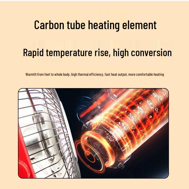 Smokeless Sun Fire Electric Heater Fan: Compact & Energy-Efficient for Home
