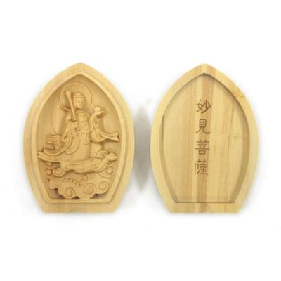 Kurita'nın Özel Koruyucu Buda Heykeli: Myoken Bodhisattva (Cennetlik Bakire Şeklinde, Lotus Şeklinde Tütsülük Buda [Cep Buda'sı]) Koruyucu
