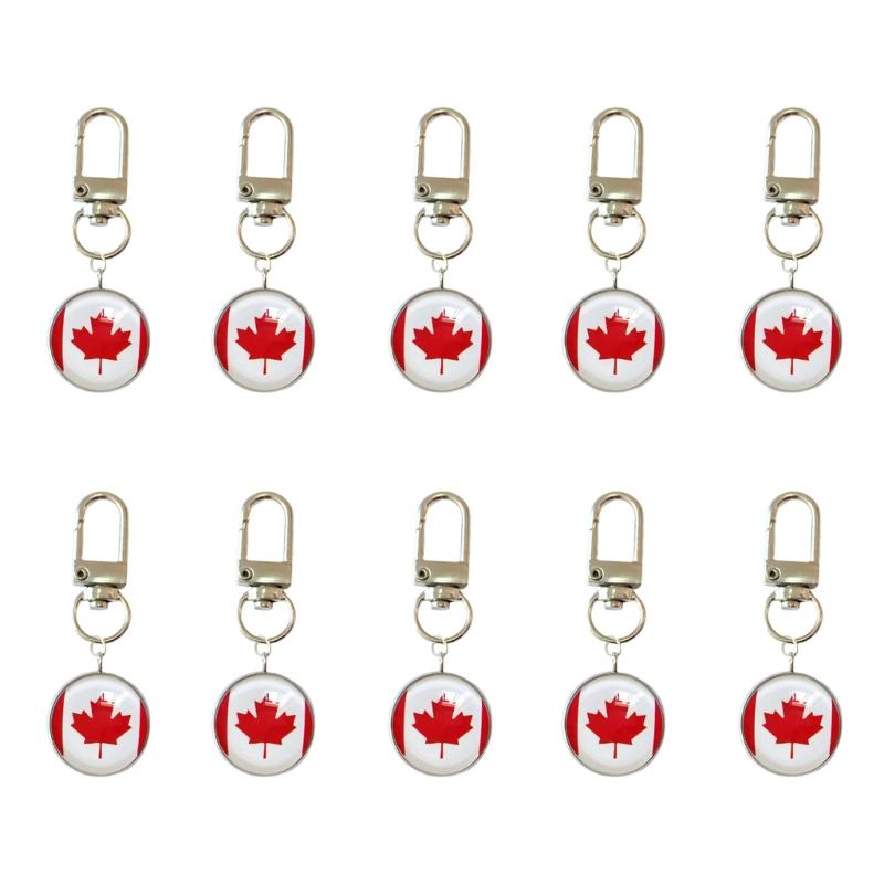 Set Of 10 Piece Stylish Soccer Keychains With National Flags Ideal For Gifts Travel Or Daily Use As A Fun Accessory
