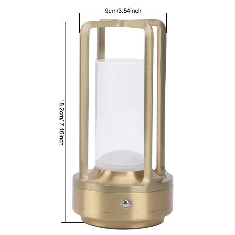 Nachtlicht Schwarz Gold Silber Tischlampe Touch USB-Laden Umgebungslicht Geeignet für Schlafzimmer Wohnzimmer