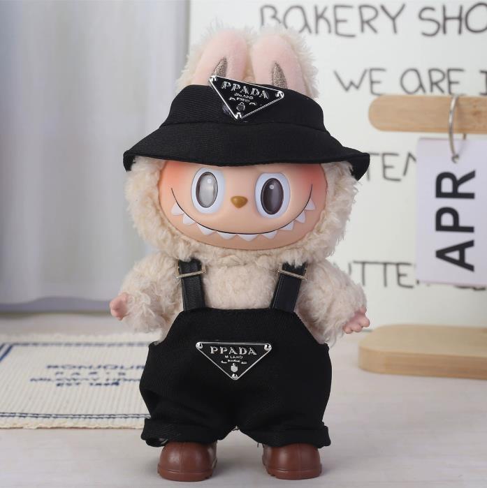 Oblečení pro panenku Labubu Oblečení 17cm Vyměnitelné Módní Kostým pro Plyšové Hračky