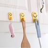 Household Hook Cartoon Smiley Face Sticky Hook Hanging Hook Behind Door Hanging Coat Hook Kitchen Bathroom Wall Small Hook 3 Sets