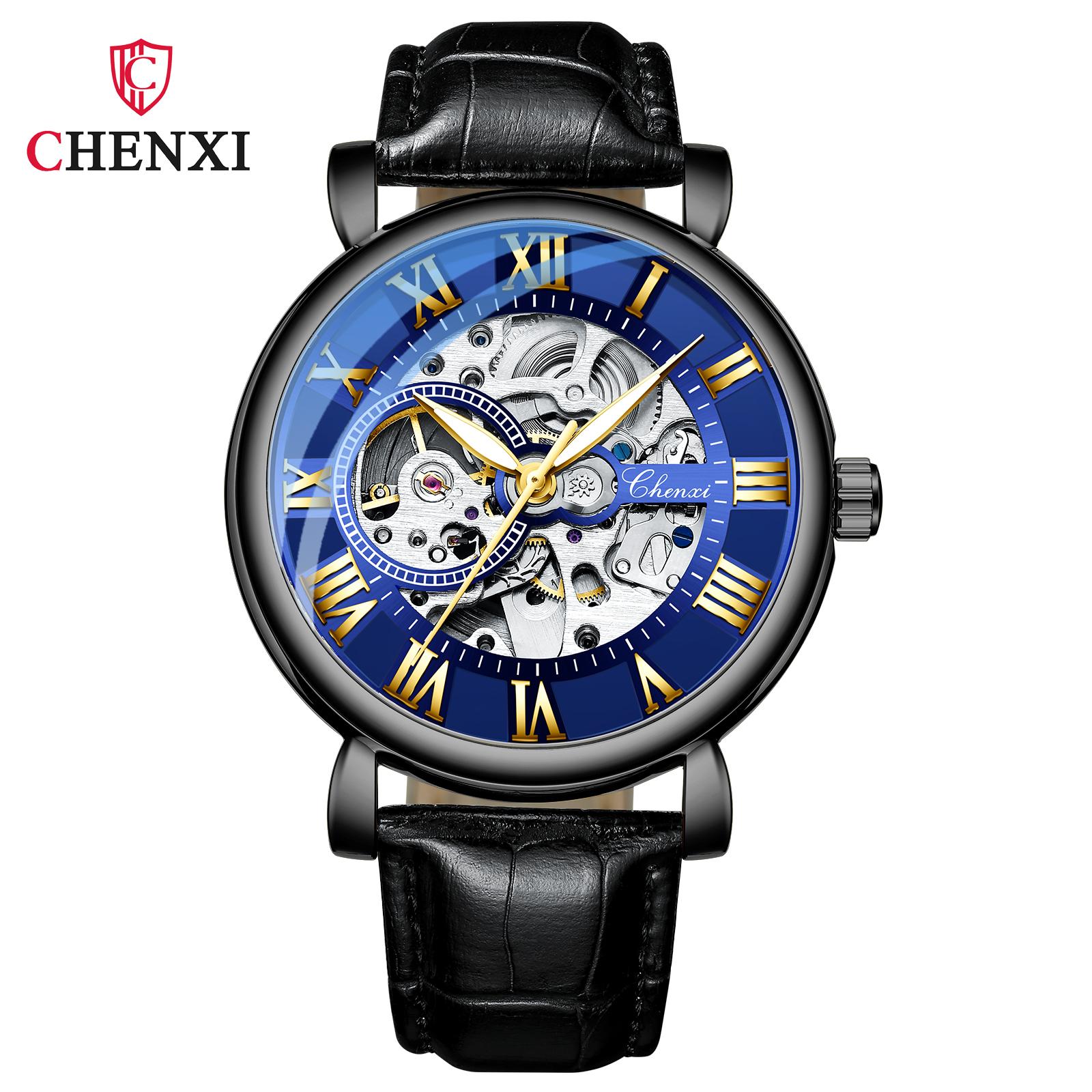 

Новий розкішний чоловічий годинник ТОП-бренду з порожнистою коробкою, водонепроникний люмінесцентний автоматичний чоловічий механічний годинник