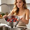 Colander Stainless Steel Multifunction Quick Drainage With Handles Rice Colander Fruit Strainer For Vegetables Fruits Spaghetti