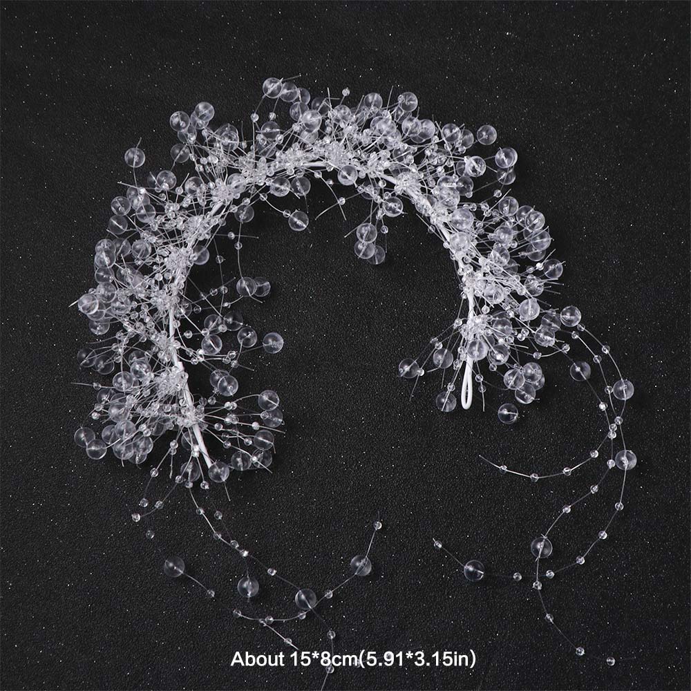 Elegant Bridal Headwear Luxury Crystal Beads Hairband Exquisite Bride Headdress  Hair Jewelry