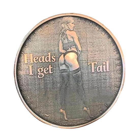 Adult Love Challenge Coin Sexy Heads And Tails Coin Double-Sided Adult Coin