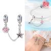 Charm Bead Charms Plata Fantasy Cats Paw Cute Safety Chain Copper Colors Ideal For Charm Bead Charms Copper Colors Authentic Bracelets for Jewellery