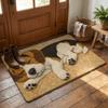 Water-absorbing Bathroom Carpet 40*60cm Door Carpet Creativity Beagle Floor Mat  Home Decor