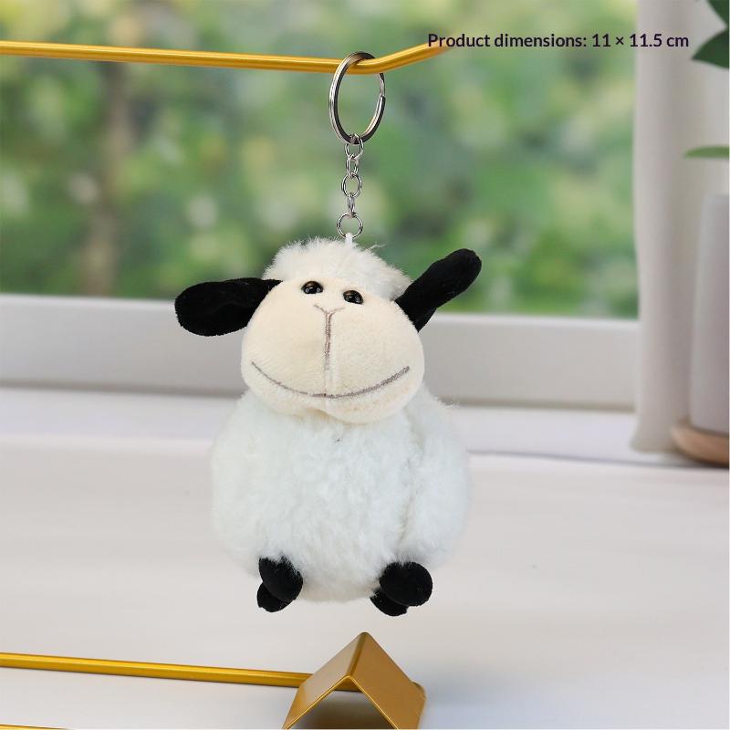 Soft Cute Sheep Plush Toys Soft Stuffed Standing Sheep Doll Pendants Cute Delicate Keychian Pendants Bags Decor Kids Gift