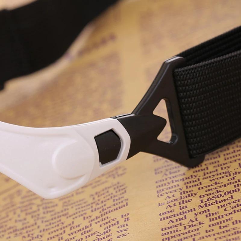 Led Headband Magnifier With Light 5 Lenses (1x-3.5x) Hands Free For Reading Soldering Jewelry Making Watch Repair