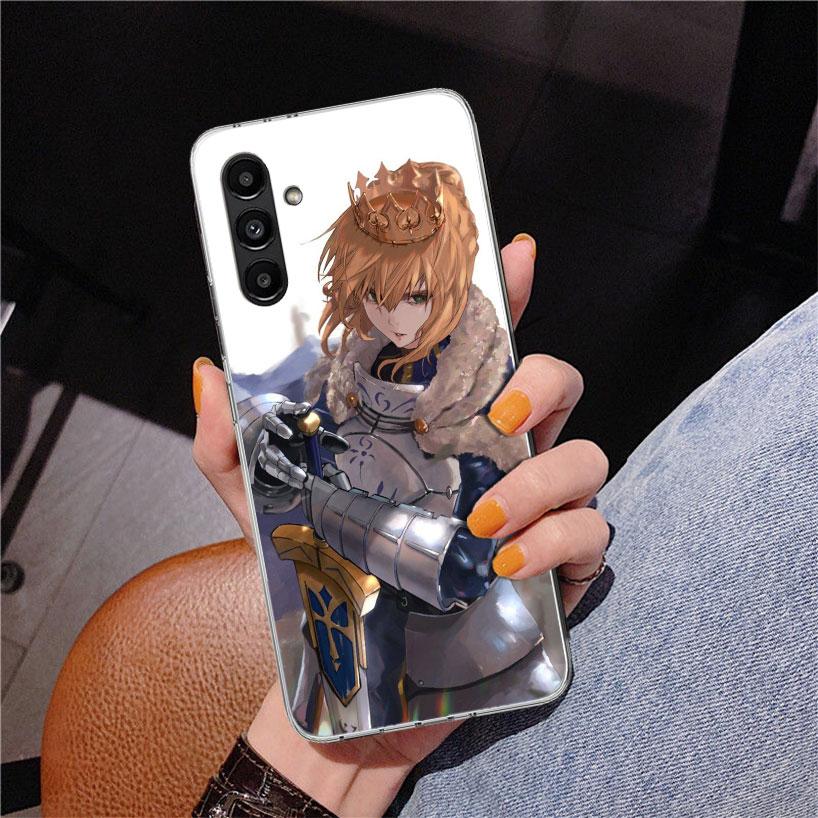 Fate Zero Stay Night Saber Phone Case For Samsung Galaxy A17 A16 A15 A14 A13 A57 A56 A55 A54 A53 A37 A36 A35 A34 A33 A26 A25 A24