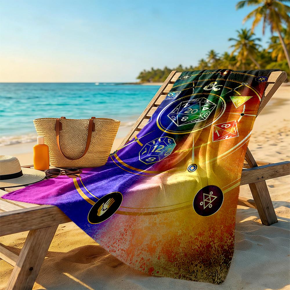 Dragon Beach Towel Super Soft Microfiber Quickdry Fabric Comfortable Lightweight