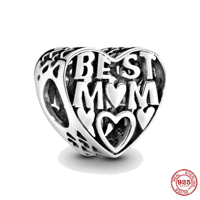 Infinity Mom Love Heart Crown Life Tree Charm Bead Fit Original Fashion Charms Silver 925 Bracelet Women Jewelry