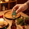 Holiday Kitchen Tools Christmas Tree Bottle Opener, Magnetic Refrigerator Magnet, Heavy Duty Magnet Metal Beer Opener for Kitchen, Party Favors