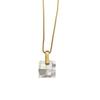 French Square Mosaic Square Hong Kong Style Shell Simple Necklace Collarbone Chain Fashionable Commuter Versatile Necklace