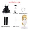 Amane Misa Cosplay Costume Jk Suits Misa Cosplay Black Dress Wig Hair For Women Girl Role Play Party Halloween Outfits
