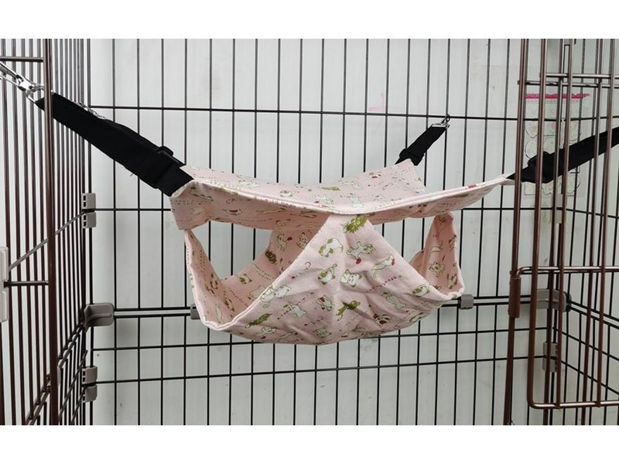 Závěsná houpací síť pro malé mazlíčky: Železná klecová košíková pro kočky, veverky, činčily, vakoveverky, křečky