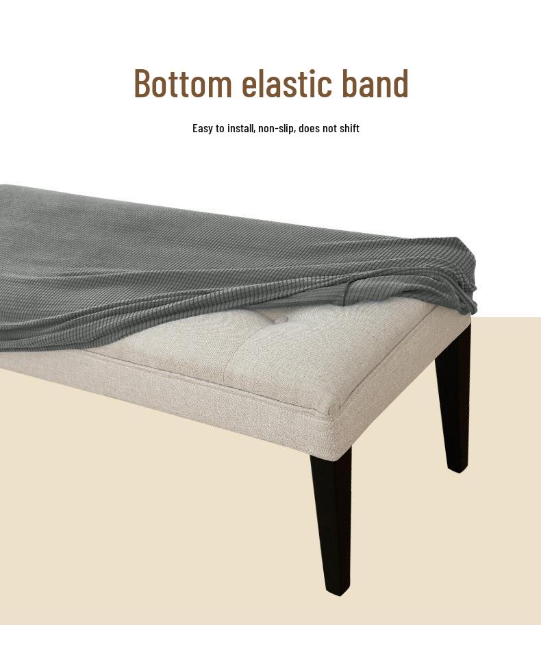 Huse elastice din catifea stil Nordic pentru bancă și taburet, pentru casă, hotel sau pian