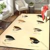 Fishing Lovers Carpet Fishing Bait Pattern Rug for Living Room Bedroom Office Large Area Mat Available All Seasons Creative Gift